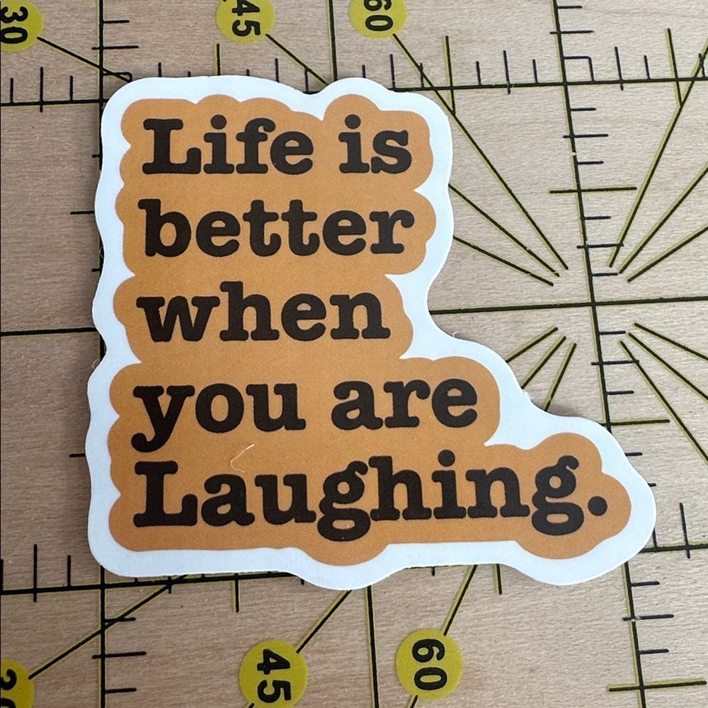 💜13/$13 +Bundle Sticker Sale | Life is Better When Laughing Waterproof Sticker